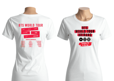 BTS ARIRANG world tour t-shirt design